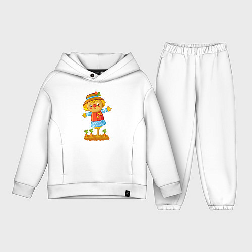 Детский костюм оверсайз Чучело / Белый – фото 1