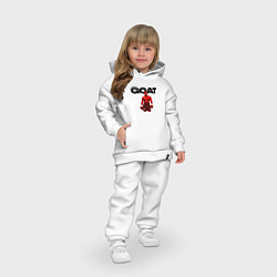 Детский костюм оверсайз GOAT - Mike Tyson, цвет: белый — фото 2