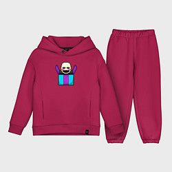 Детский костюм оверсайз Пиксельная марионетка, цвет: маджента