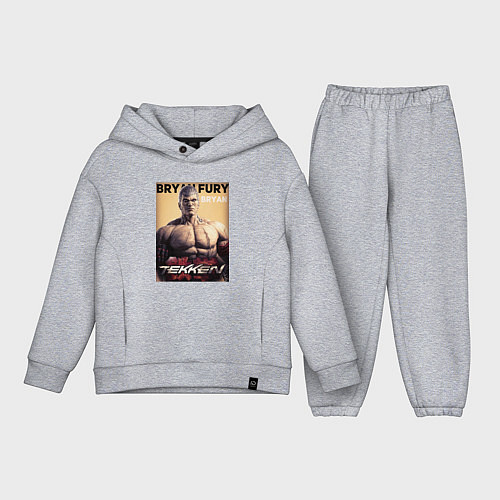 Детский костюм оверсайз Tekken 8 Bryan Fury / Меланж – фото 1
