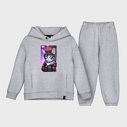 Детский костюм оверсайз Глазастый городской котёнок