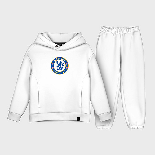 Детский костюм оверсайз Chelsea fc sport / Белый – фото 1