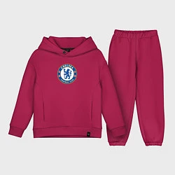 Детский костюм оверсайз Chelsea fc sport, цвет: маджента
