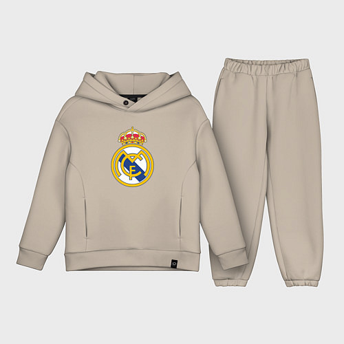 Детский костюм оверсайз Real madrid fc sport / Миндальный – фото 1