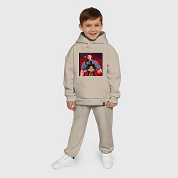 Детский костюм оверсайз Сага о Винланде - два отца, цвет: миндальный — фото 2