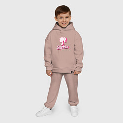 Детский костюм оверсайз Барби - объемная фигурка, цвет: пыльно-розовый — фото 2