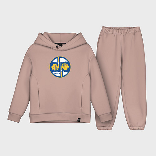 Детский костюм оверсайз Warriors hoop kid / Пыльно-розовый – фото 1