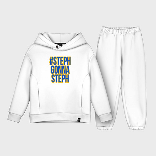 Детский костюм оверсайз Steph gonna Steph / Белый – фото 1