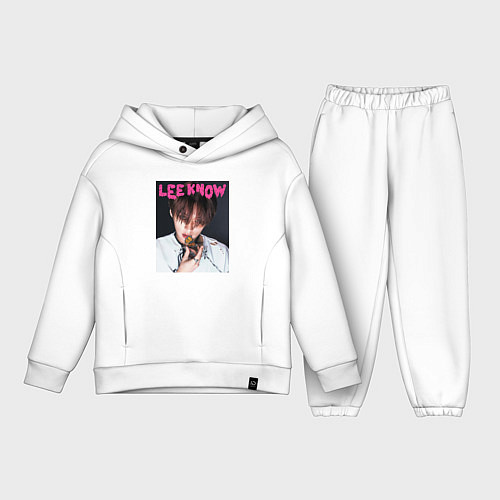 Детский костюм оверсайз Lee Know Rock Star Stray Kids / Белый – фото 1