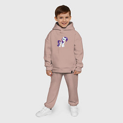 Детский костюм оверсайз Рарити из My Little Pony в кино, цвет: пыльно-розовый — фото 2