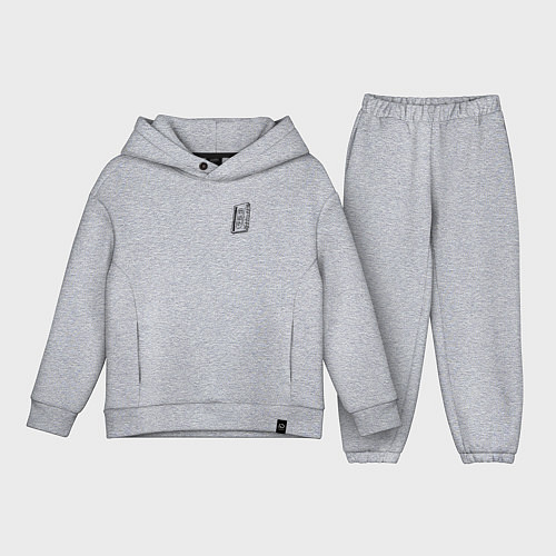 Детский костюм оверсайз Кассета сохранения / Меланж – фото 1