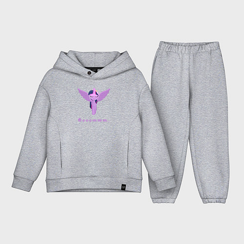 Детский костюм оверсайз Твайлайт Спаркл в медитации / Меланж – фото 1