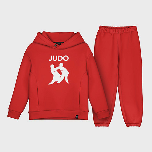 Детский костюм оверсайз Warriors judo / Красный – фото 1