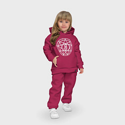 Детский костюм оверсайз Slipknot логотип слипкнот, цвет: маджента — фото 2