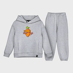 Детский костюм оверсайз Морковь на спорте, цвет: меланж