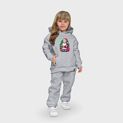 Детский костюм оверсайз Santa Simpson - ai art, цвет: меланж — фото 2