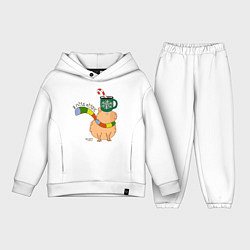 Детский костюм оверсайз Капибара в шарфике: я под кофе