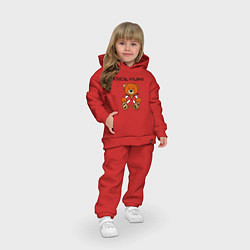 Детский костюм оверсайз Медведь Марат: разъезд чушпаны, цвет: красный — фото 2