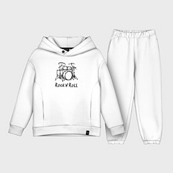 Детский костюм оверсайз Барабанная установка - рок н ролл