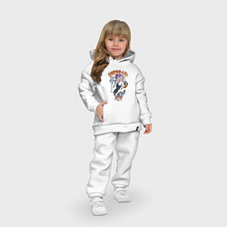 Детский костюм оверсайз Футурама в космосе, цвет: белый — фото 2