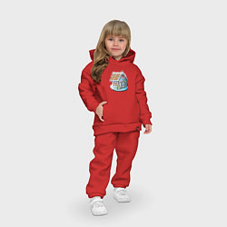Детский костюм оверсайз Пряничный домик, цвет: красный — фото 2