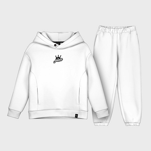 Детский костюм оверсайз Jennie k-stars / Белый – фото 1