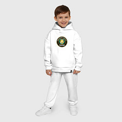 Детский костюм оверсайз Диванные войска России, цвет: белый — фото 2