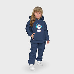 Детский костюм оверсайз Милый пингвинчик, цвет: тёмно-синий — фото 2
