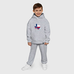 Детский костюм оверсайз Texas, цвет: меланж — фото 2