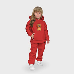Детский костюм оверсайз Весёлый лев, цвет: красный — фото 2
