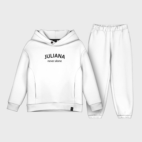 Детский костюм оверсайз Juliana never alone - motto / Белый – фото 1