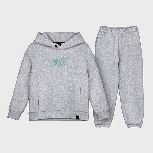 Детский костюм оверсайз Стая рыб / Меланж – фото 1