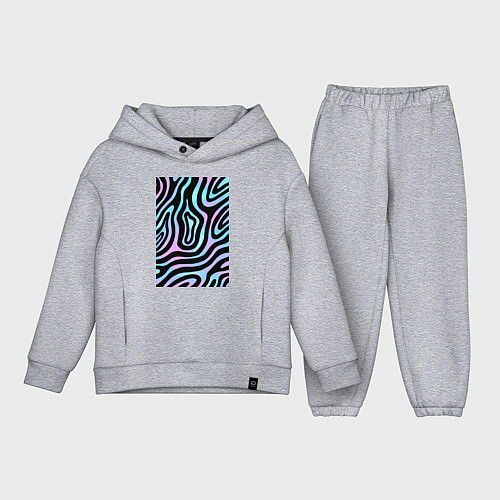 Детский костюм оверсайз Голографические реки / Меланж – фото 1