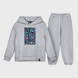 Детский костюм оверсайз Голографические реки, цвет: меланж