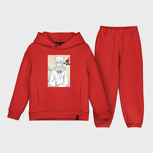 Детский костюм оверсайз Очень приятно Бог Томоэ / Красный – фото 1