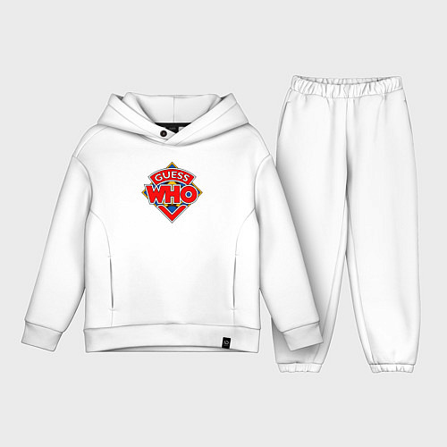 Детский костюм оверсайз Guess who / Белый – фото 1
