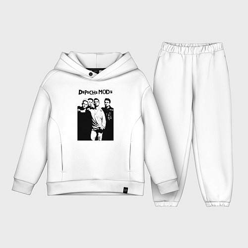 Детский костюм оверсайз Depeche mode all / Белый – фото 1