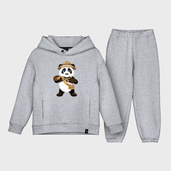 Детский костюм оверсайз Веселая панда следопыт