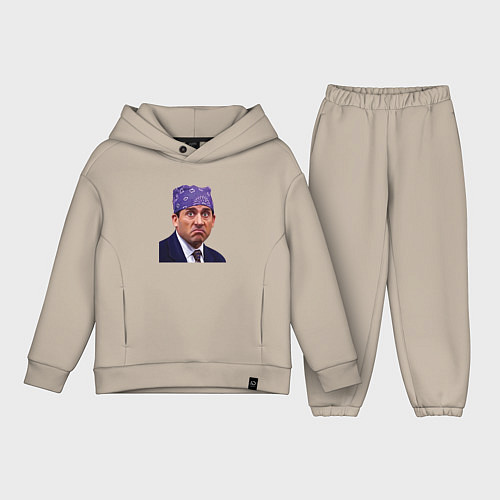 Детский костюм оверсайз Prison mike Michael Scott офис / Миндальный – фото 1