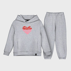 Детский костюм оверсайз Girl Power, цвет: меланж