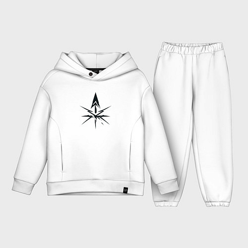 Детский костюм оверсайз Орден чёрных рыцарей / Белый – фото 1