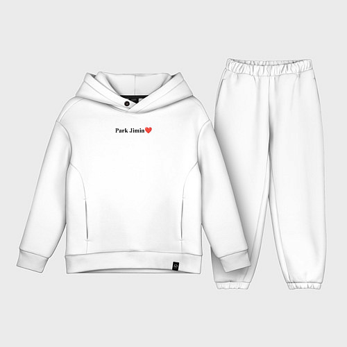 Детский костюм оверсайз BTS Park Jimin / Белый – фото 1