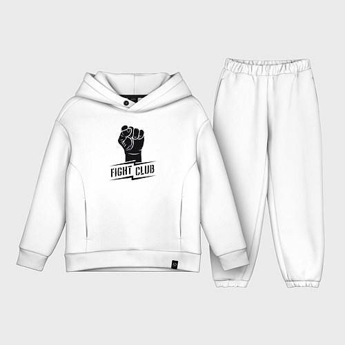 Детский костюм оверсайз Fight club warrior / Белый – фото 1