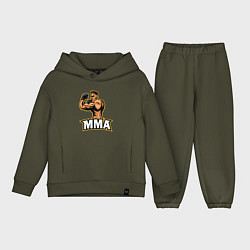 Детский костюм оверсайз Fighter MMA, цвет: хаки