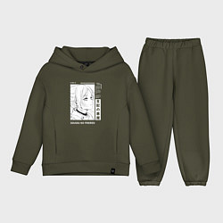 Детский костюм оверсайз Взгляд Фрирен - Sousou no Frieren, цвет: хаки