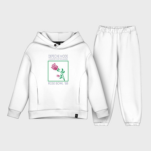 Детский костюм оверсайз Depeche Mode - Rose Bowl 88 / Белый – фото 1