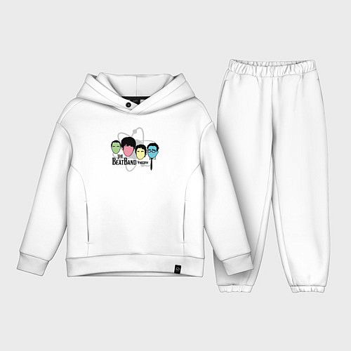 Детский костюм оверсайз The BeatBand theory / Белый – фото 1