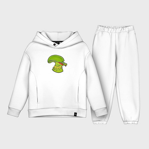 Детский костюм оверсайз Кермит - Чужой / Белый – фото 1