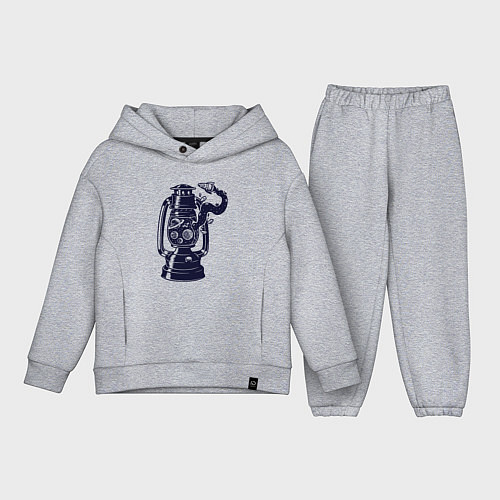 Детский костюм оверсайз Космическая керосиновая лампа / Меланж – фото 1