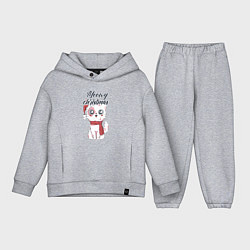 Детский костюм оверсайз Christmas Cat, цвет: меланж